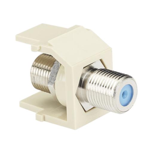 [PANDUIT_NKFIW] Panduit Módulo Acoplador Coaxial Tipo F, Keystone, de 75 Ohms, 3.0 GHz, Color Blanco Mate