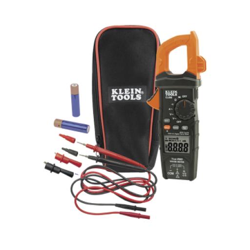 [KLEINTOOLS_CL600] Klein Tools Amperímetro Digital de Gancho con Media Cuadrática Real de Rango Automático de 600 A CA.