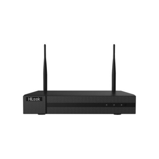 [HIKVISIONDIGITALTECHNOLOGY_NVR-104MH-D/W(C)] Hikvision Digital Technology NVR 4 Megapixel / 4 canales IP / 1 Bahía de Disco Duro / 2 Antenas WIFI / Salida de Vídeo Full HD