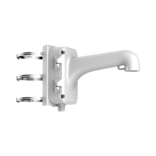 [HIKVISIONDIGITALTECHNOLOGY_DS-1604ZJ-POLE] Hikvision Digital Technology Montaje de Poste para Domos Hikvision / Color Blanco / Uso en Exterior