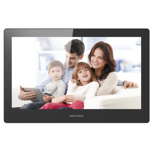 [HIKVISIONDIGITALTECHNOLOGY_DS-KH8520-WTE1] Hikvision Digital Technology Monitor Touch Screen 10" para Videoportero IP / Estético / Video en Vivo / WiFi / Apertura Remota / llamada entre monitores / Audio de dos vías / Policarbonato