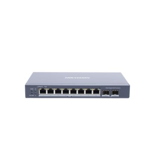 [HIKVISIONDIGITALTECHNOLOGY_DS-3E1510P-SI] Hikvision Digital Technology Switch Gigabit PoE+ / Administrable / 8 Puertos Gigabit PoE+ / 2 Puertos SFP / Configuración Remota desde Hik-PartnerPro / PoE Hasta 300 Metros / 110 W