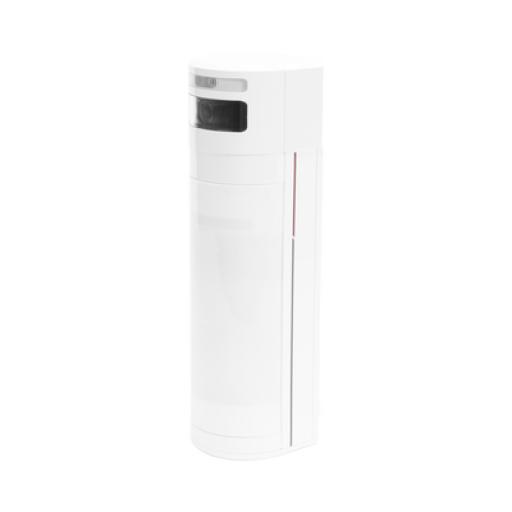 [HIKVISIONDIGITALTECHNOLOGY_DS-PDTT15AM-LM-CAMK] Hikvision Digital Technology (AX PRO) CÁMARA + PIR Dual-Tech Exterior IP65 / Rango de Detección 15 mts / Ángulo de Cobertura Ajustable de 90° a 180° / Inmunidad a Mascotas 40 Kg 