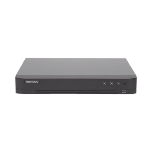[HIKVISIONDIGITALTECHNOLOGY_IDS-7216HQHI-M1/FA] Hikvision Digital Technology DVR 16 Canales TurboHD + 8 Canales IP / 4 Megapixel / Acusense (Evita Falsas Alarmas) / Audio por Coaxitron / Reconocimiento de Rostros (Base de Datos) / 1 Bahía de Diso Duro / H.265+