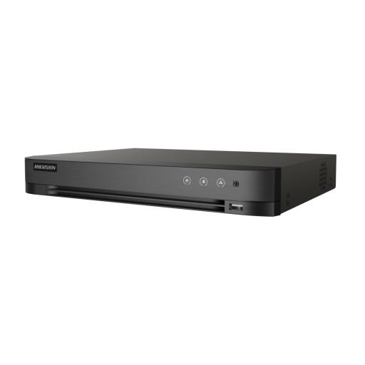 [HIKVISIONDIGITALTECHNOLOGY_IDS-7216HQHI-M1/FA] Hikvision Digital Technology DVR 16 Canales TurboHD + 8 Canales IP / 4 Megapixel / Acusense (Evita Falsas Alarmas) / Audio por Coaxitron / Reconocimiento de Rostros (Base de Datos) / 1 Bahía de Diso Duro / H.265+