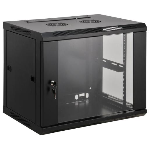 [INTELLINET_711753] Intellinet 711753 armario rack 6U Bastidor de pared Negro