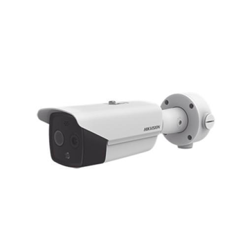 [HIKVISIONDIGITALTECHNOLOGY_DS-2TD2617-6/QA] Hikvision Digital Technology Bala IP Dual / Térmica 6.2 mm (160 x 120) / Óptico 8 mm (4 Megapixel) / DETECCIÓN DE PERSONAS 182 m /40 mts IR / Exterior IP67 / PoE / Termométrica / Detección de Temperatura / Sirena y Luz Inte / Micro SD 32 GB Incluida