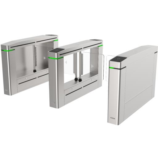 [HIKVISIONDIGITALTECHNOLOGY_DS-K3B601-M/MPG-DP110] Hikvision Digital Technology Torniquete Central para ampliar carriles /Con 12 pares de detectores IR para validación de permisos/ Soporta Terminal de reconocimiento facial/ audio personalizable.