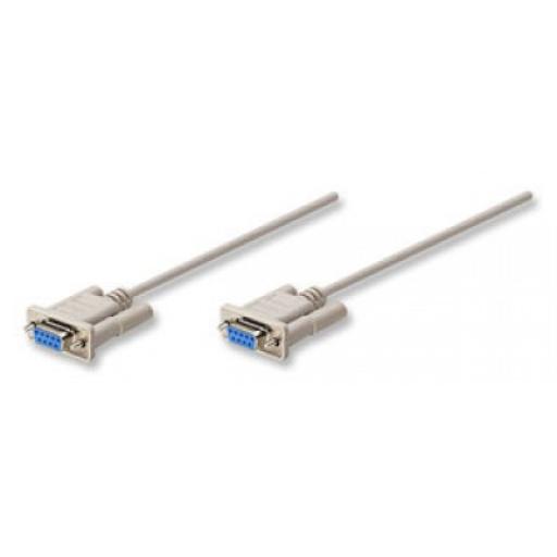 [MANHATTAN_301404] Cable Null Modem Manhattan Gris 1.8 M.