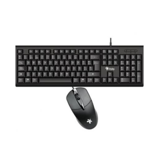 [STYLOS_STPKTM4B] Stylos KIT TECLADO Y MOUSE ALÁMBRICO