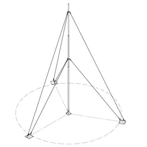 [SYSCOMTOWERS_KIT-SLM-9] SYSCOM TOWERS Kit con Mástil Telescópico de 9 m con Accesorios de Instalación (No incluye retenida).