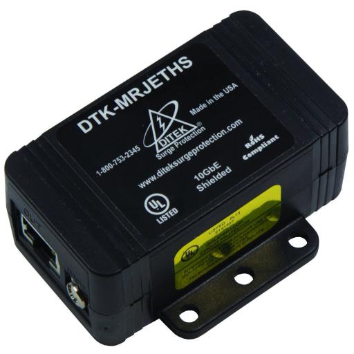 [DITEK_DTK-MRJETHS] Ditek Protector de un solo canal 10GbE para sistemas de CCTV , Ideal para protección de cableado categoría CAT5e, CAT6 y CAT6A.