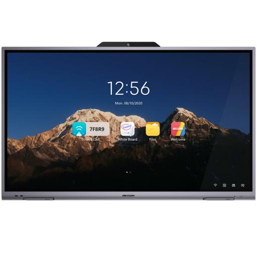 [HIKVISIONDIGITALTECHNOLOGY_DS-D5B65RB/B] Hikvision Digital Technology Pantalla Interactiva Touch de 65" Android 8.0 / Cámara Web 8 MP / Resolución 4K / Bocinas Integradas / Entradas HDMI y VGA / Incluye 2 Lápices para Escribir