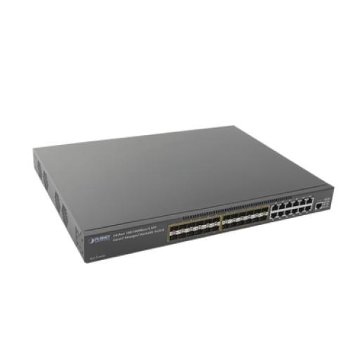 [PLANET_XGS3-24242] Planet Switch Core Capa 3 de 24 Puertos SFP 1Gbps con 12 Puertos RJ-45 1Gbps Compartidos + 2 Slots de expansión