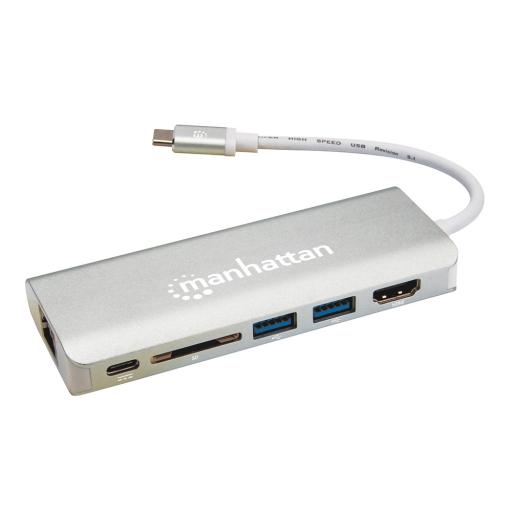 [MANHATTAN_152075] Manhattan ESTACION DOCKING USB TIPO-C 6 EN 1 MANHATTAN 152075