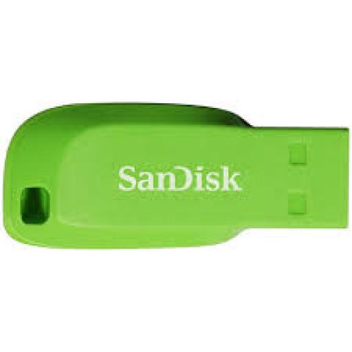 [SANDISK_SDCZ50C-016G-B35GE] Sandisk MEMORIA FLASH SANDISK CRUZER BLADE 16GB VERDE 2.0 (SDCZ50C-016G-B35GE)