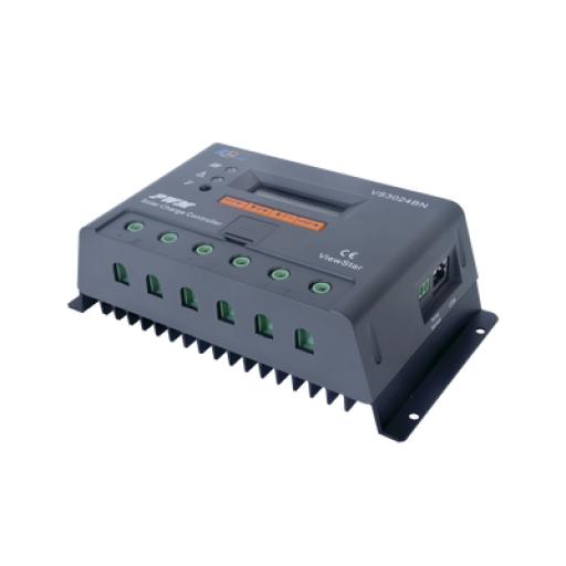 [EPEVER_VS-3024-BN] EPEVER Controlador Solar de Carga y Descarga PWM 12/24V 30A con Display, Parámetros Configurables