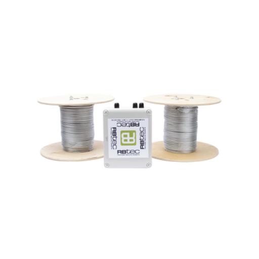 [RBT_IROC-2Z-250-V2] RBT Kit de Cable Sensor Para Cerca Ciclonica IRONCLAD / 150 METROS / 2 ZONAS; 75 METROS POR ZONA / Sin Falsas Alarmas por Viento / TODO Incluido/TARJETA LPU400/ Calibración por Software