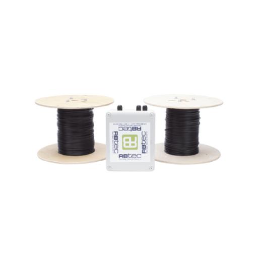 [RBT_MIC-2Z-500-V2] RBT MICALERT Cable Sensor para Paredes, barandales, rejas rigidas / 2 zonas de 152 metros / 304 Metros de protección total/Tarjeta LPU400/Calibración via software