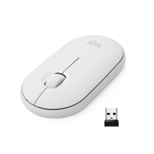 [LOGITECH_910-005770] Mouse Inalámbrico LOGITECH M350, Blanco, 3 botones, Óptico, 1000 DPI
