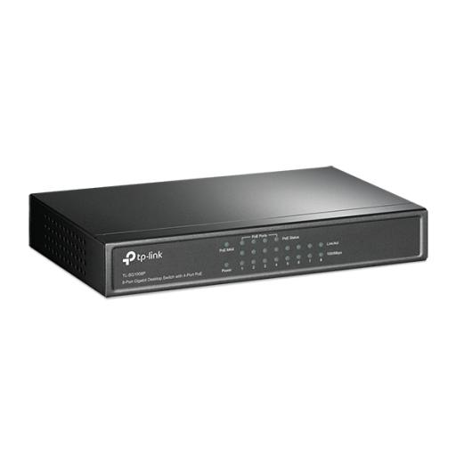 [TPLINK_TL-SG1008P] TPLINK Switch Gigabit PoE+ no administrable de 8 puertos 10/100/1000 Mbps, solo 4 puertos PoE, para escritorio