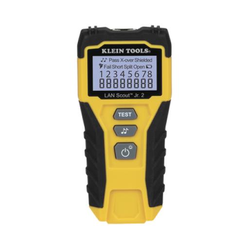[KLEINTOOLS_VDV526200] Klein Tools Tester  de Cable LAN Scout™ Jr. 2/ Para: Prueba aprobada/ Error de Cableado/ Falla de Circuito Abierto o Cortocircuito/ Par Dividido/ Blindaje.