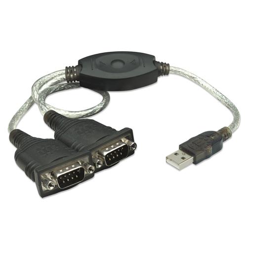 [MANHATTAN_174947] Manhattan 174947 cable de serie Negro 045 m USB A DB9