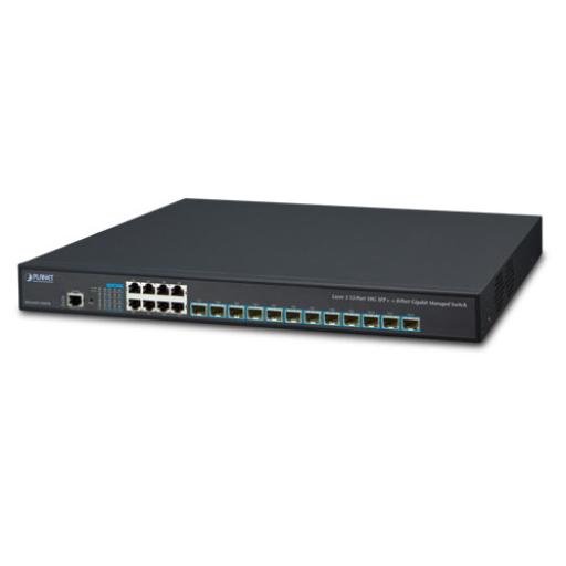 [PLANET_XGS-6350-12X8TR] Planet Switch Administrable Layer 3 12-Puertos 10G SFP+, 8-Puertos 10/100/1000T C/Fuente Redundante AC