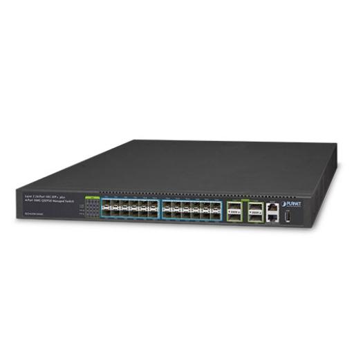 [PLANET_XGS-6350-24X4C] Planet Switch Administrable Capa 3, 24 Puertos 10G SFP+, 4 Puertos de 40G/100G QSFP28