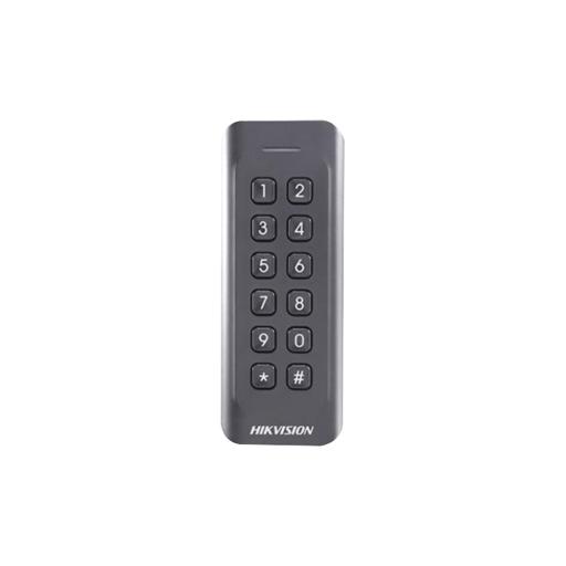 [HIKVISIONDIGITALTECHNOLOGY_DS-K1802EK] Hikvision Digital Technology Lector de Tarjetas PROX EM y Contraseñas / Exterior IP65 / Wiegand / Compatible con Cualquier Panel / PERFIL DELGADO y ESTETICO / Indicador LED
