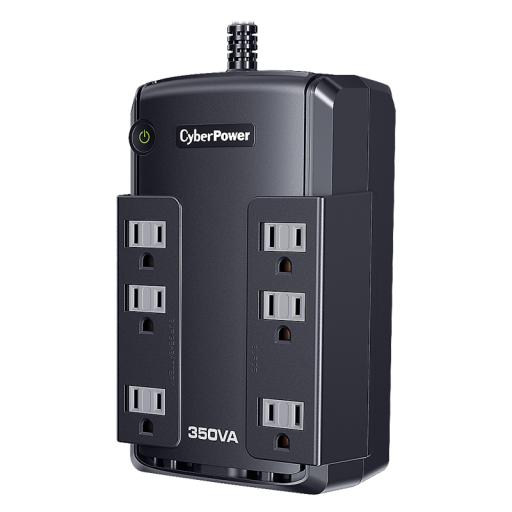 [CYBERPOWER_CP350SLG] CyberPower UPS de 350 VA/255 W, Topología Standby, Entrada 120 Vca NEMA 5-15P, Tipo Gabinete Compacto, Con 6 Tomas NEMA 5-15R