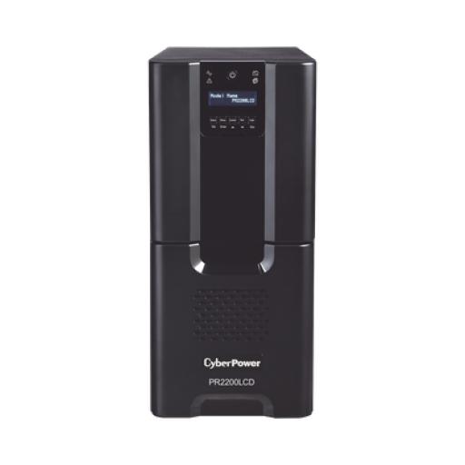 [CYBERPOWER_PR2200LCD] CyberPower UPS de 2200 VA/1980 W, Topología Línea Interactiva, Entrada 120 Vca NEMA L5-30P, Onda Senoidal Pura, Tipo Torre, Con 8 Tomas NEMA 5-15R y 2 NEMA 5-20R