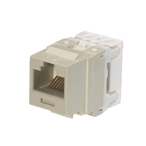 [PANDUIT_NK688MIW] Panduit Conector Jack Estilo 110 (de Impacto), Tipo Keystone, Categoría 6, de 8 posiciones y 8 cables, Color Blanco mate