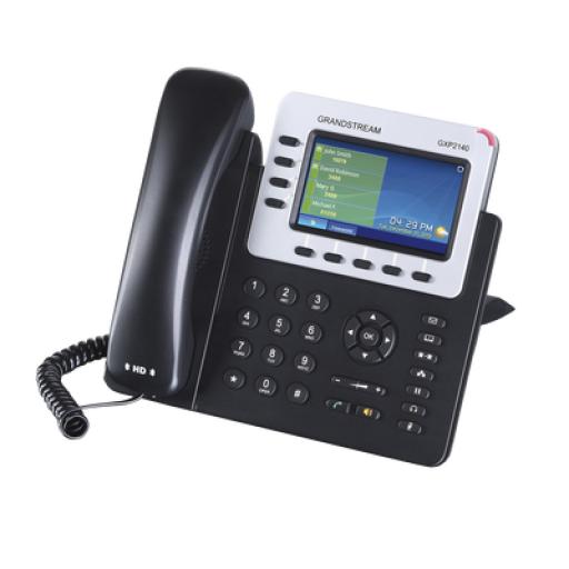 [GRANDSTREAMNETWORKS_GXP-2140] Grandstream Networks Teléfono IP Empresarial para 4 líneas. Puede agregar hasta 160 BLF (teclas de marcación rápida) con cuatro GXP2200EXT