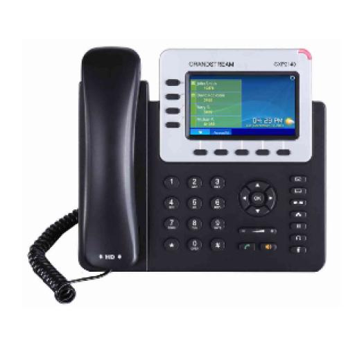 [GRANDSTREAMNETWORKS_GXP-2140] Grandstream Networks Teléfono IP Empresarial para 4 líneas. Puede agregar hasta 160 BLF (teclas de marcación rápida) con cuatro GXP2200EXT