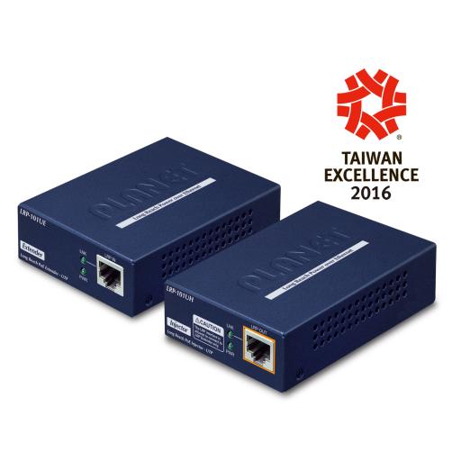 [PLANET_LRP-101U-KIT] Planet Kit Transmisor y Receptor PoE de Largo Alcance sobre UTP a 2 hilos hasta 500m