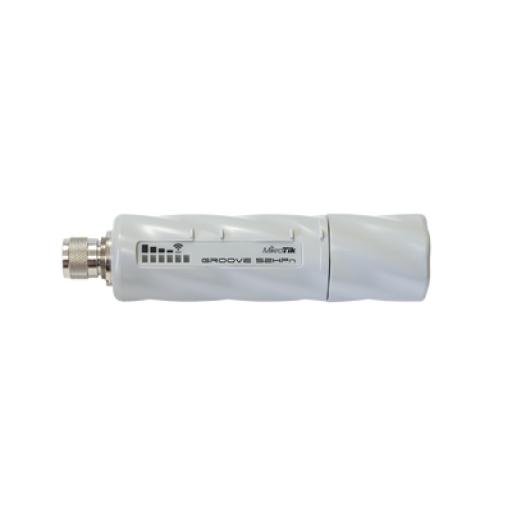 [MIKROTIK_RBGROOVEA-52HPN] Mikrotik (GrooveA 52) Punto de Acceso, Doble Banda (2.4 ó 5 GHz) 802.11 a/b/g/n, Hasta 500mW, Incluye Antena Omnidireccional de 6 dBi.