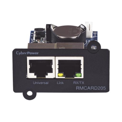 [CYBERPOWER_RMCARD205] CyberPower Tarjeta de Administración Remota para UPS CyberPower Modelos PR, OL y OR hasta 5 kVA y PDUs con Tarjeta de Expansión
