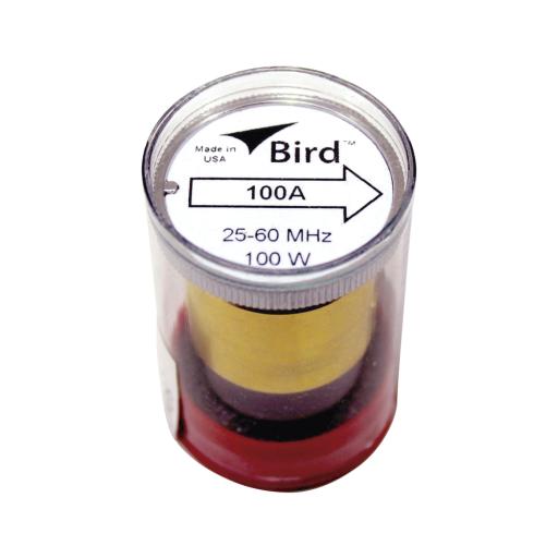 [BIRDTECHNOLOGIES_100A] Bird Technologies Elemento de 100 Watt en Línea 7/8" para Wattmetro BIRD 43 en Rango de Frecuencia de 25 a 60 MHz.