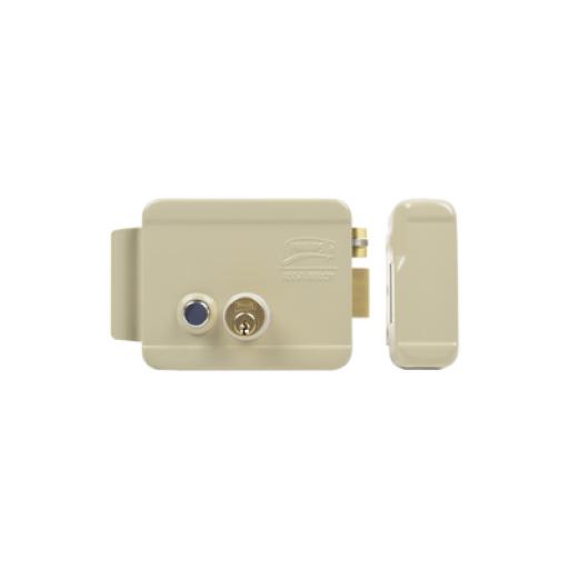 [ASSAABLOY_321-DCBD-ABG] Assa Abloy Cerradura Eléctrica / Incluye Llave / Derecha/ Con Botón integrado /Exterior