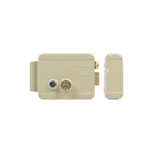 [ASSAABLOY_321-DCBD-ABG] Assa Abloy Cerradura Eléctrica / Incluye Llave / Derecha/ Con Botón integrado /Exterior