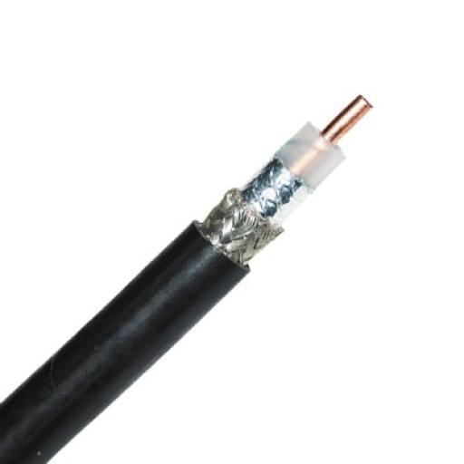 [BELDEN_9913*1MTS] Belden Retazo de 1 Metro de Cable coaxial tipo RG-8/U, conductor central de 2.74 mm en cobre sólido cal. 10, con 90% de blindaje de malla trenzada de cobre estañada + cinta Duobond, aislamiento de polietileno semi-sólido, forro de PVC. PRE