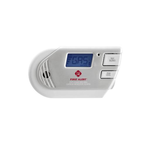 [FIRSTALERT_GCO1CN] First Alert Detector Combo de Combinación de Gases Explosivos: Metano (GN), Propano (LP) y Monóxido de Carbono (CO), Con Pantalla Digital Retroiluminada, 120 Vca y Batería de Respaldo