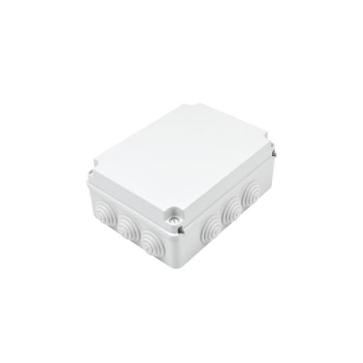 [GEWISS_GW-44-009] Gewiss Caja de derivación de PVC Auto-extinguible con 12 entradas, tapa atornillada, 300x220x120 MM, Para Exterior (IP55)