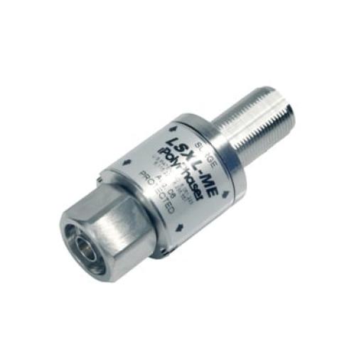 [POLYPHASER_LSXL-ME] PolyPhaser Protector Coaxial RF Con Filtro Para 1.8 GHz a 3.8 GHz y 4.2 GHz a 6.0 GHz con Conector  N Macho al Equipo