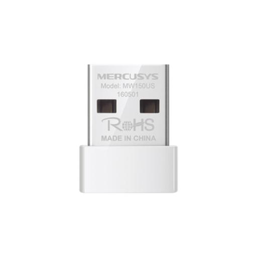 [MERCUSYS_MW150US] Mercusys Adaptador inalámbrico N USB 2.0 de 150 Mbps 2.4 GHz con 1 antena interna