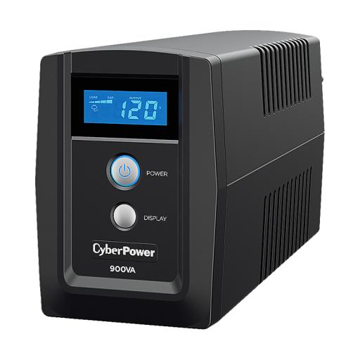 [CYBERPOWER_OM900ATLCD] CyberPower UPS de 900 VA/540 W, Topología Línea Interactiva, Entrada 120 Vca NEMA 5-15P, y 6 Salidas NEMA 5-15R, Con Regulador de Voltaje (AVR)