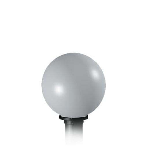 [BUNKERSEGURIDAD_PCGLOBE] Bunker Seguridad Globo de policarbonato blanco para carcasas MALTA. Elemento IMPRESCINDIBLE cuando se instala una columna MALTA.