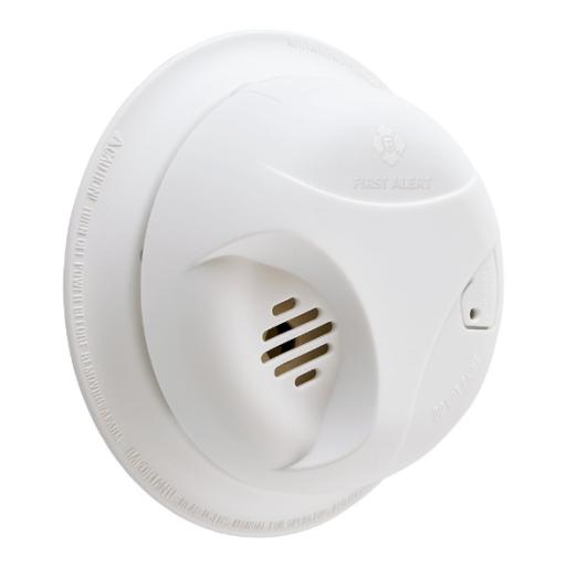 [FIRSTALERT_SA303CN] First Alert Detector de Humo Autónomo, No Requiere Panel, Con Botón para Silenciar, Sensor por Ionización