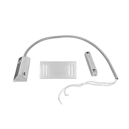 [SFIRE_SF-3012] SFire Contacto magnético para piso uso rudo con 55cm de cable blindado / GAP 75mm / Placa de montaje de "L".